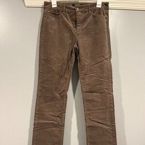 Ralph Lauren Stretch Corduroy Straight-Leg Pants